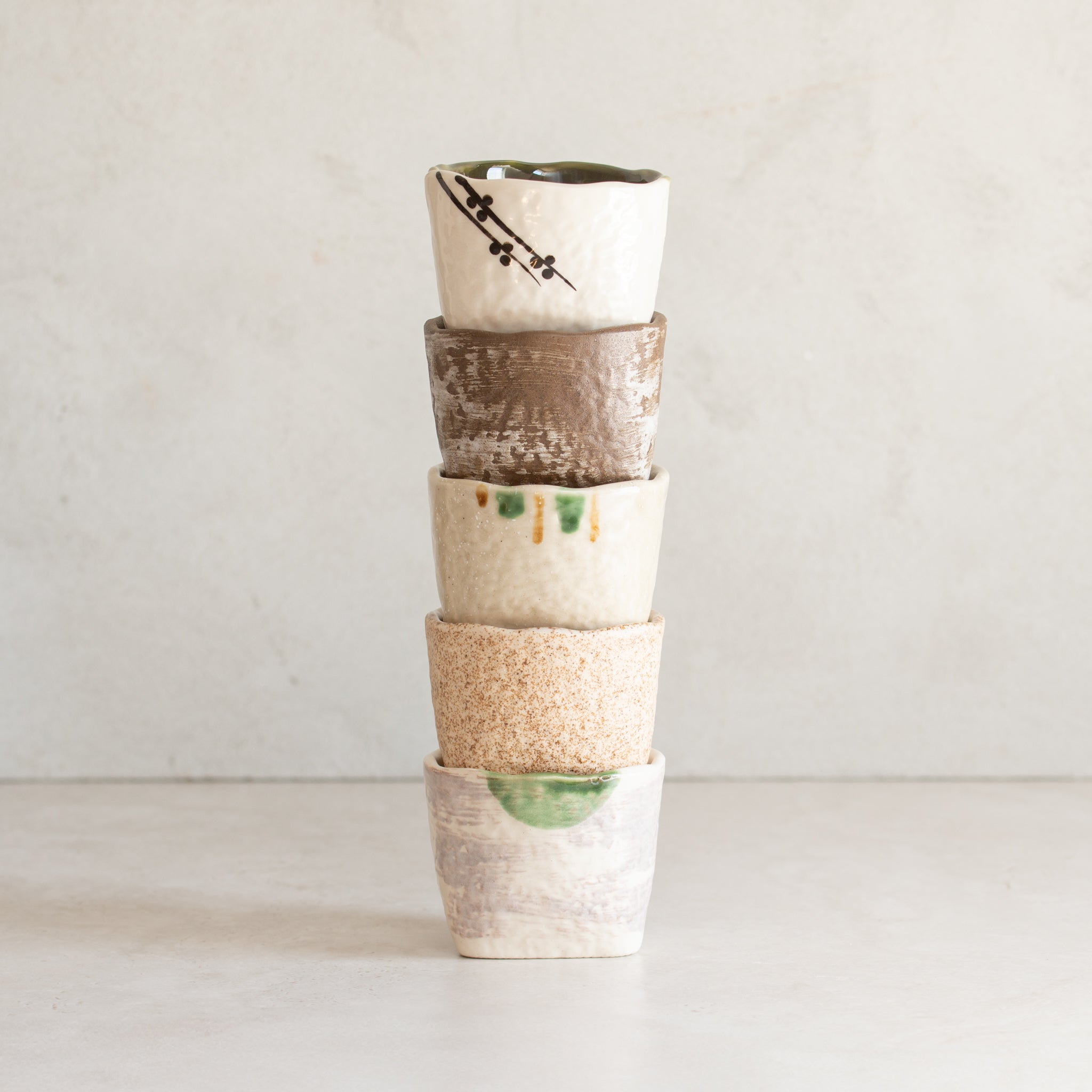 Japanese Ceramics | Triangular Cup | Assorted