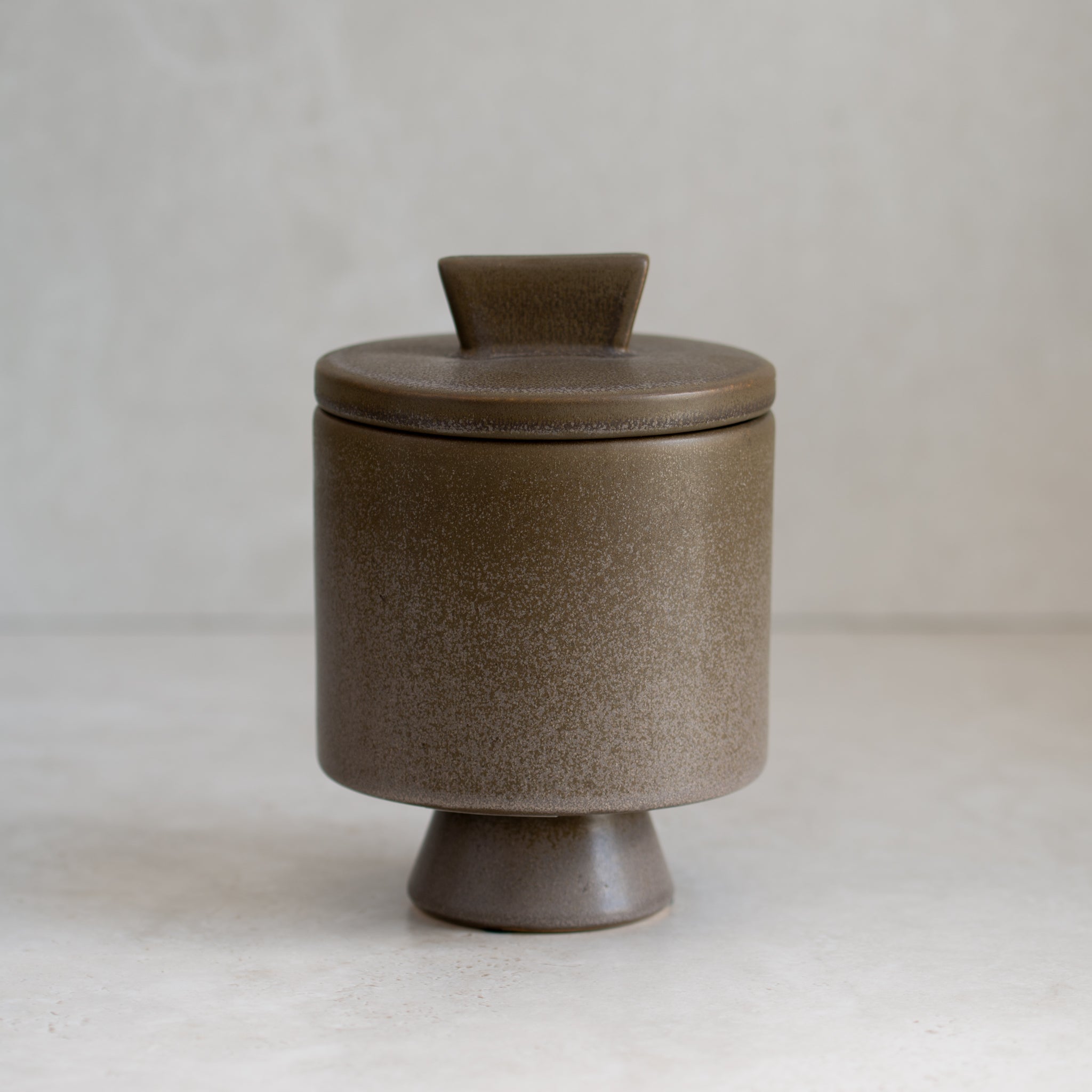 Tula Stoneware Cannister | Brown