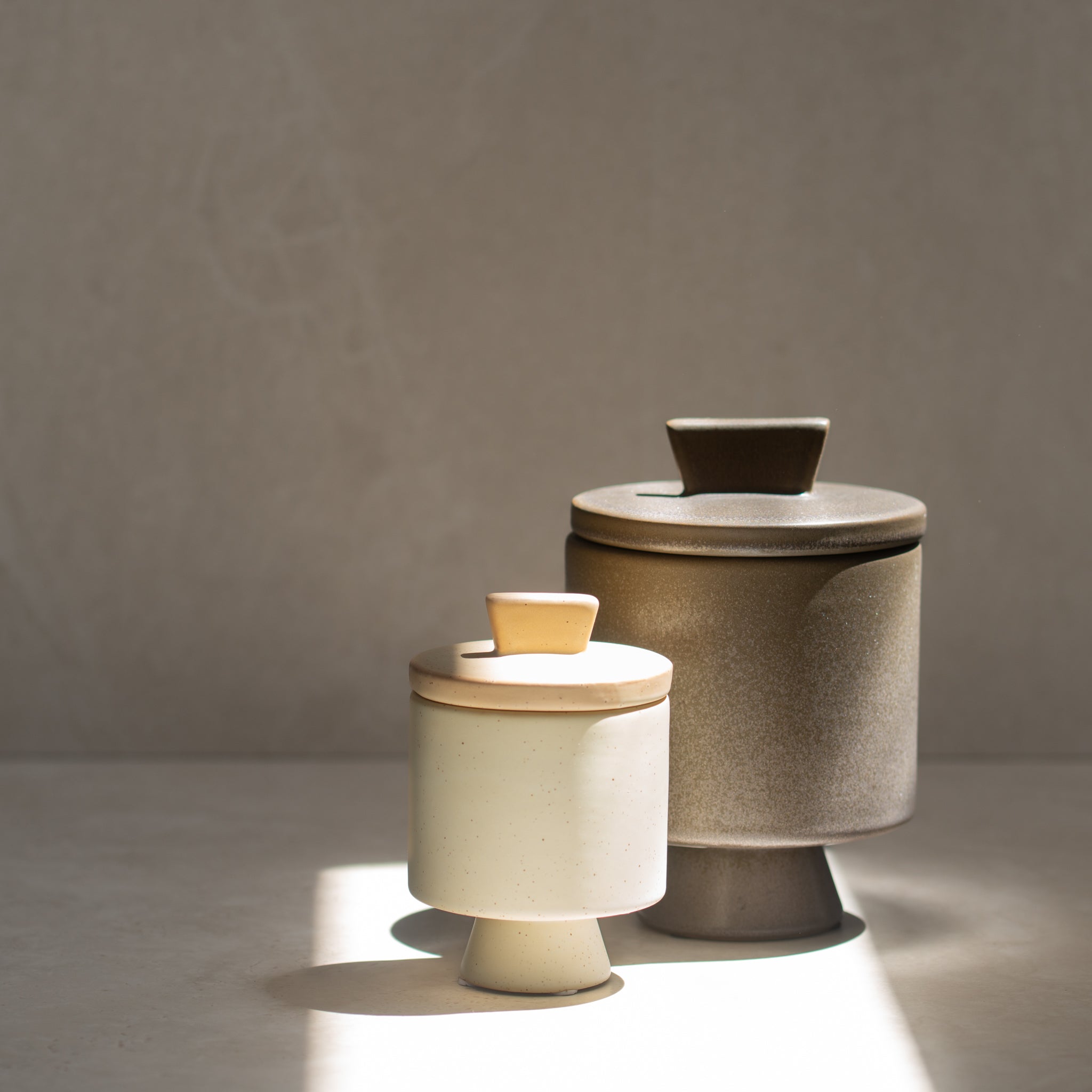 Tula Stoneware Cannister | Brown