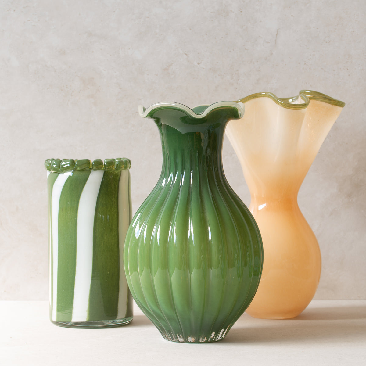 Verdura Glass Vase