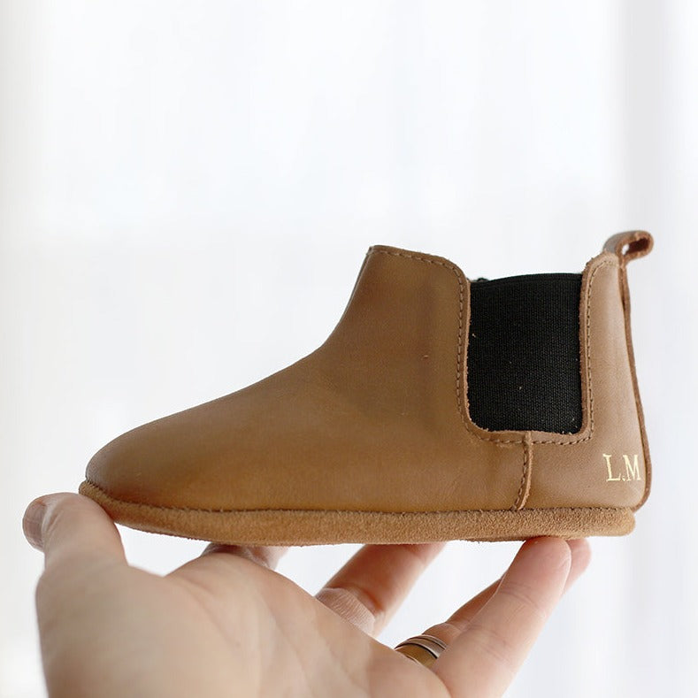 Chelsea Leather Soft Sole Boot | Caramel