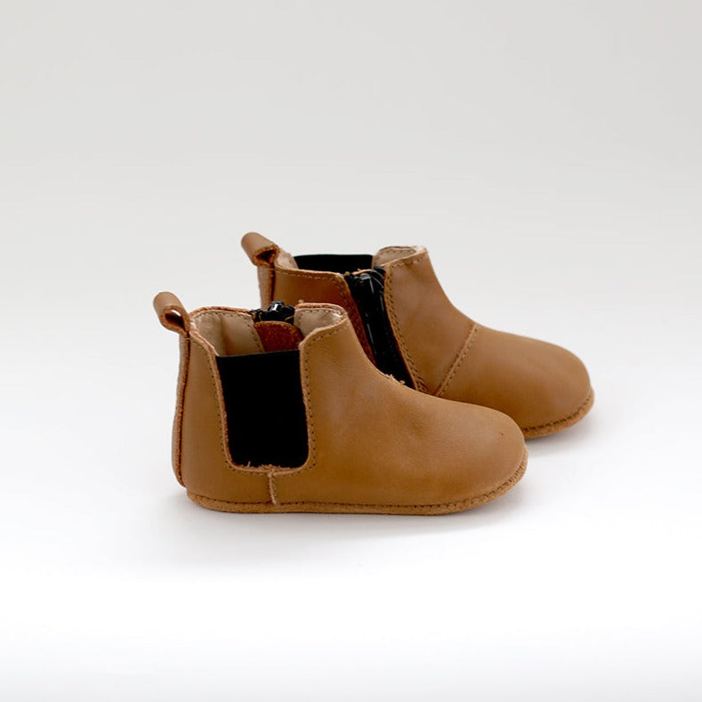 Chelsea Leather Soft Sole Boot | Caramel