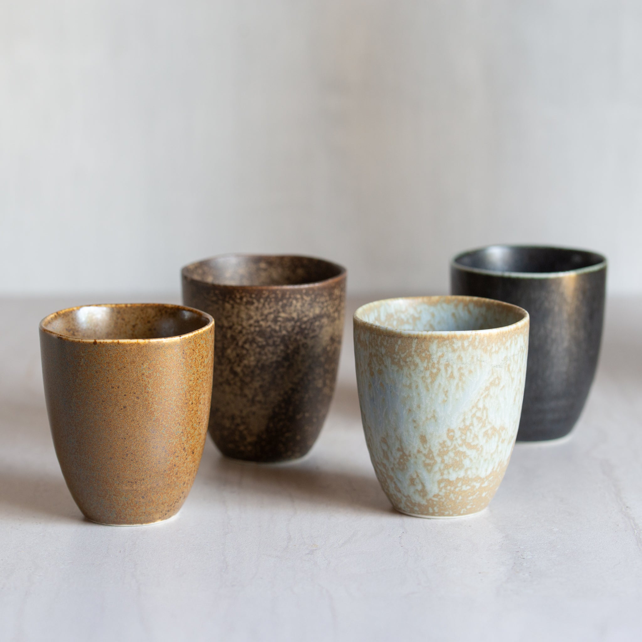 Japanese Ceramics | Wabi Sabi 4 Cup Set