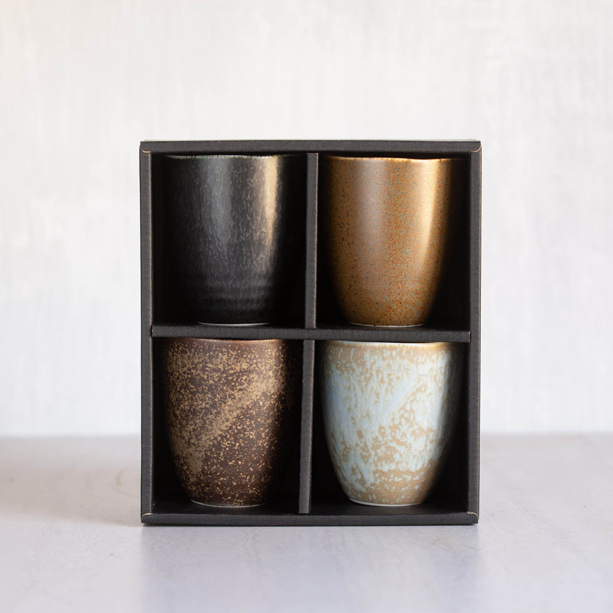 Japanese Ceramics | Wabi Sabi 4 Cup Set