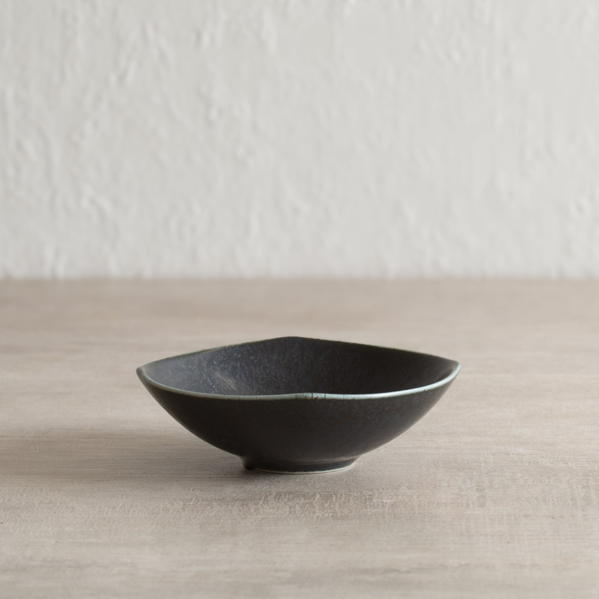 Japanese Ceramics | Wabi Sabi Small Dish | Black