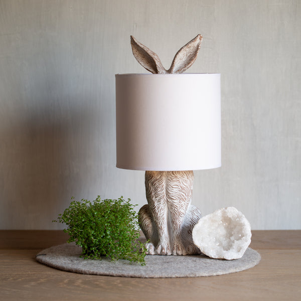 Rabbit Table Lamp | Stone / White