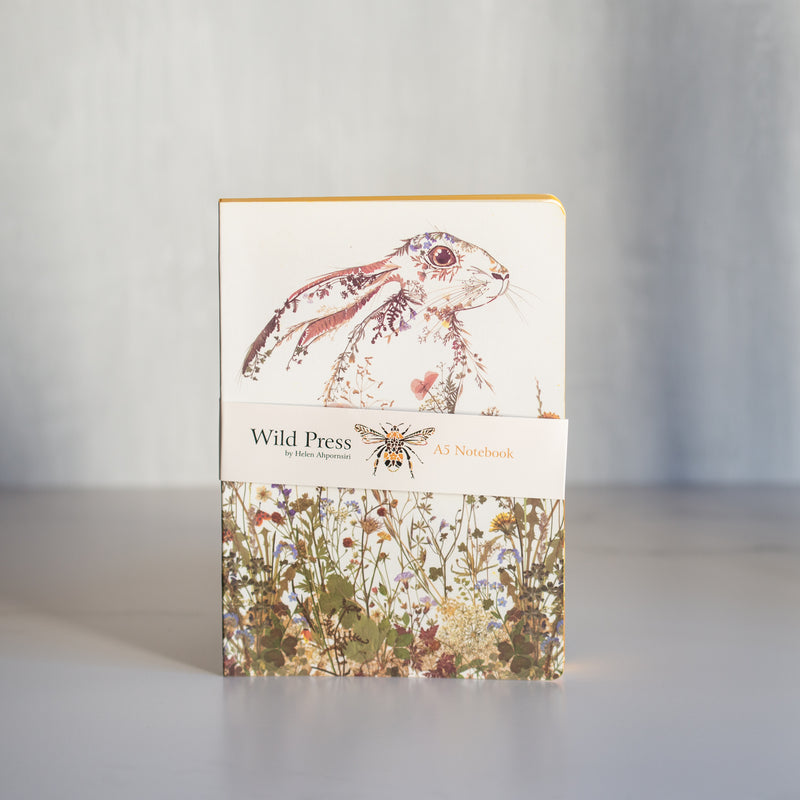 Luxury Notebook | Wildflower Hare A5