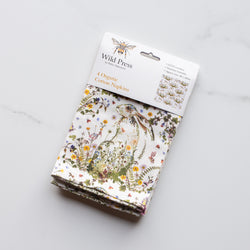 Cotton Napkins (Organic) | Wildflower Hare | Set/4