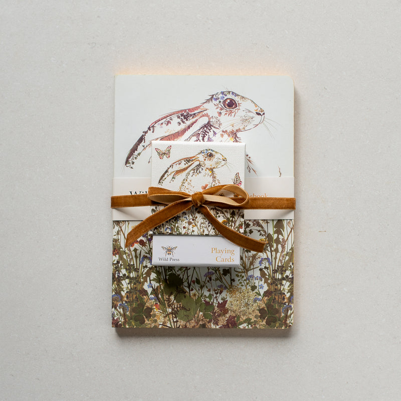 Christmas Bundle D | Wildflower Hare Luxury journal + Playing Cards