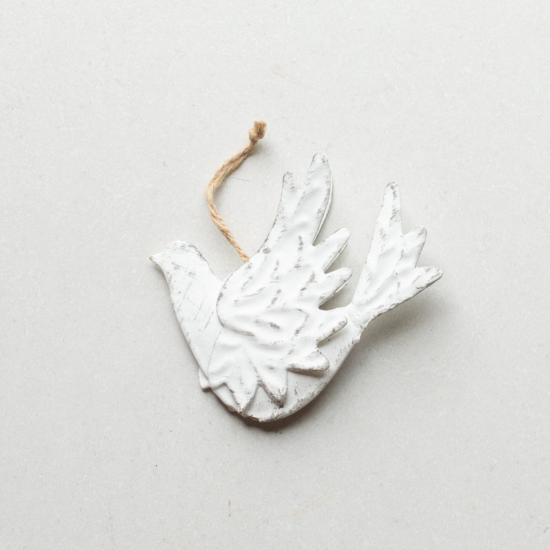 Hanging Dove Decoration | White