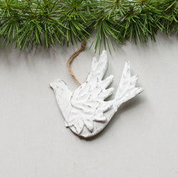 Hanging Dove Decoration | White