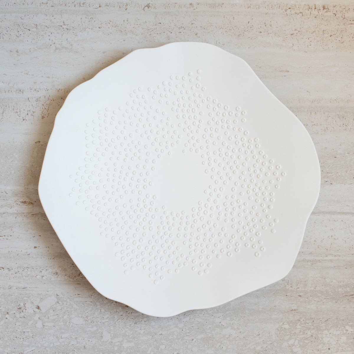 Zeta | Ceramic Embossed Plate