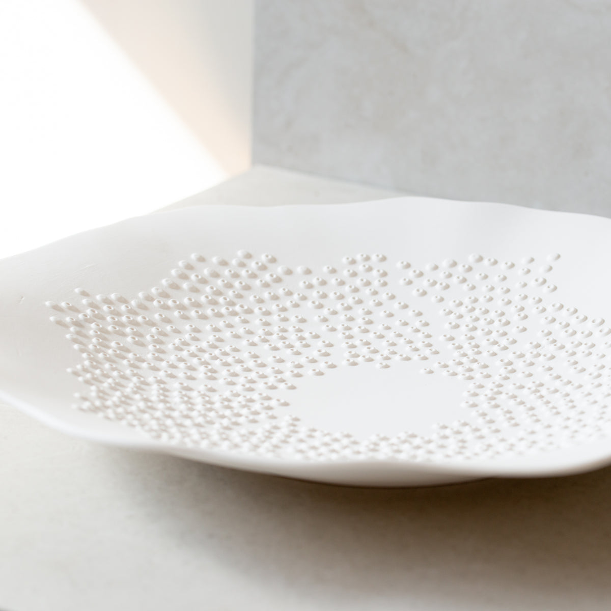 Zeta | Ceramic Embossed Plate