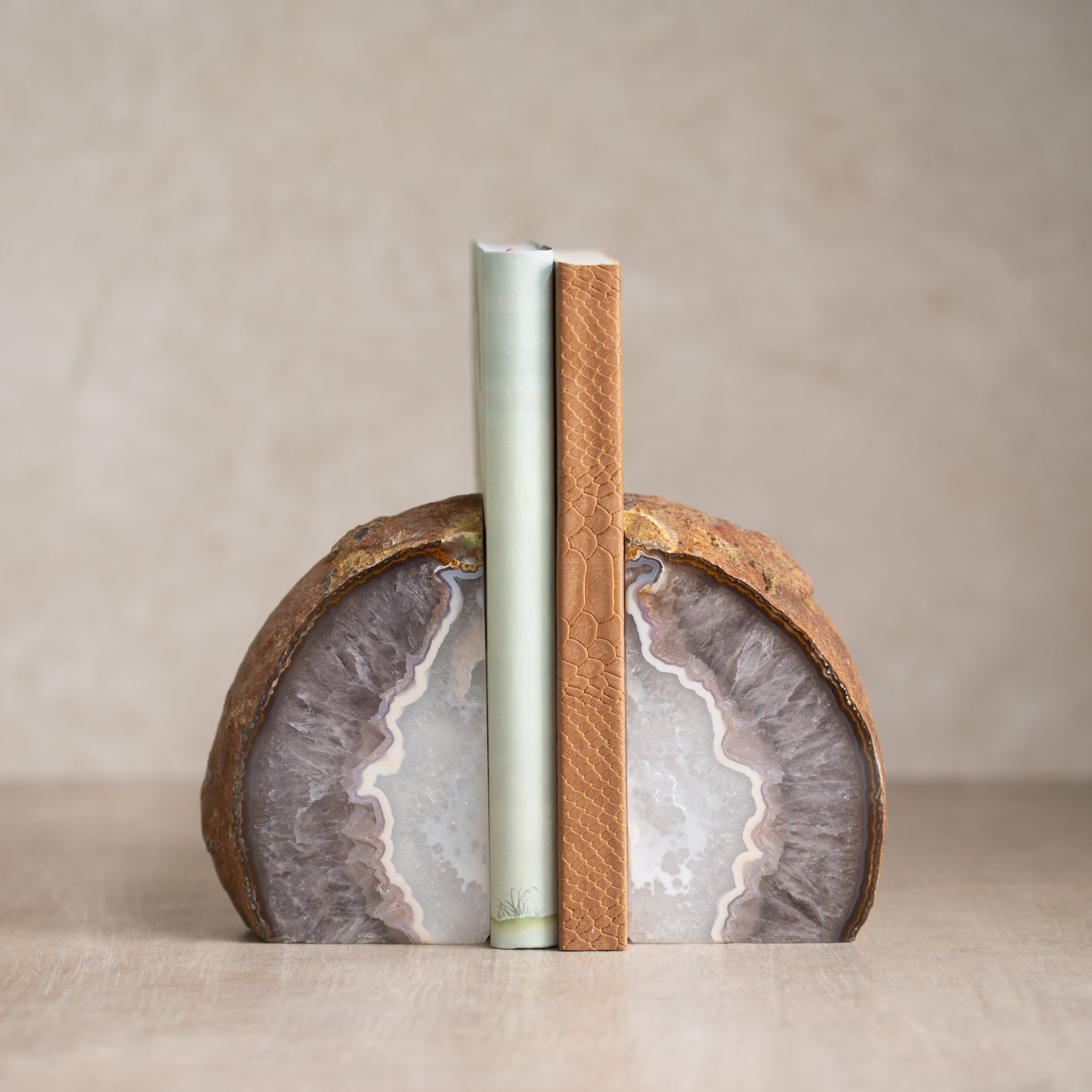 Agate Bookends | B