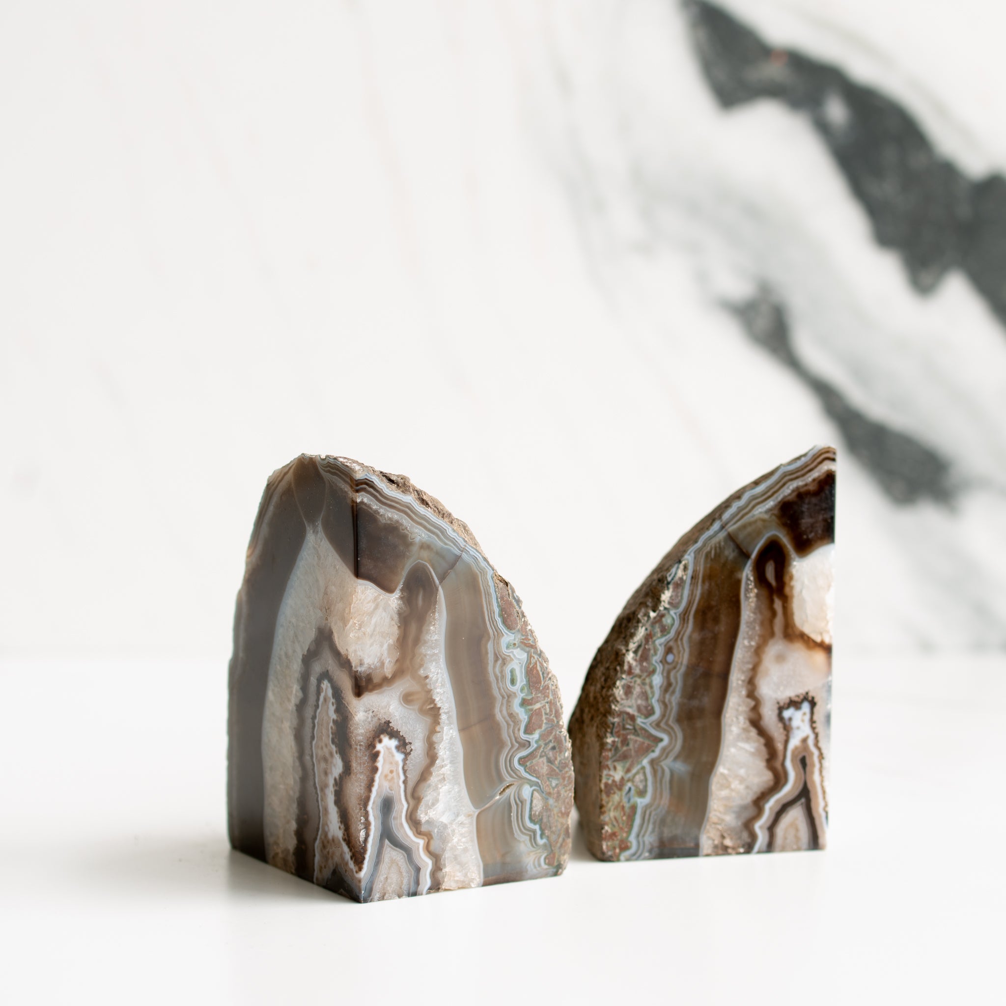 Agate Bookends | D