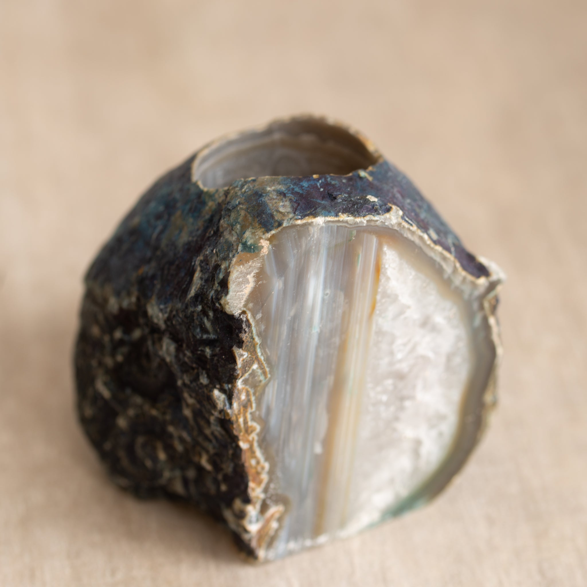 Agate Tea light Candle Holder