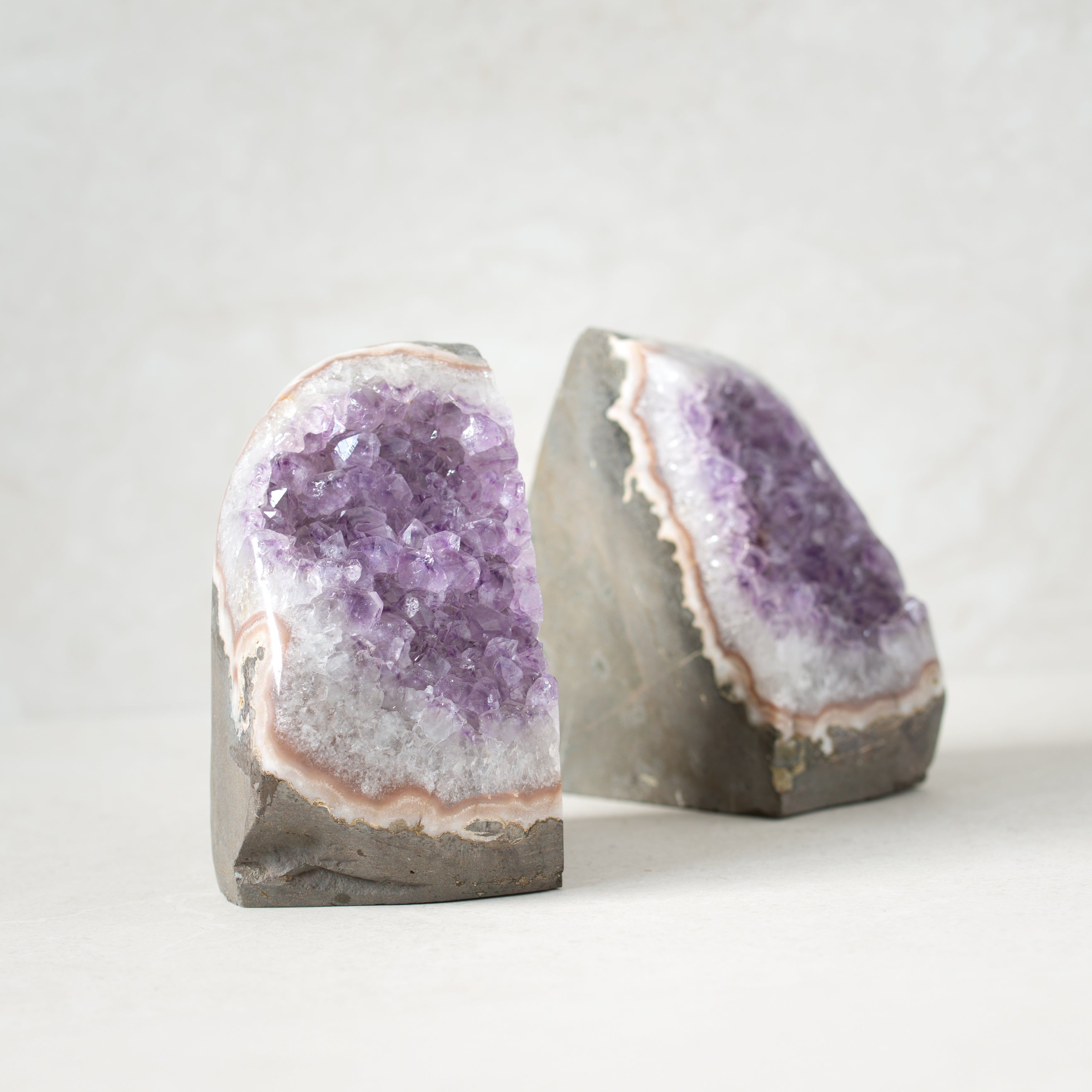 Amethyst Geode Bookends