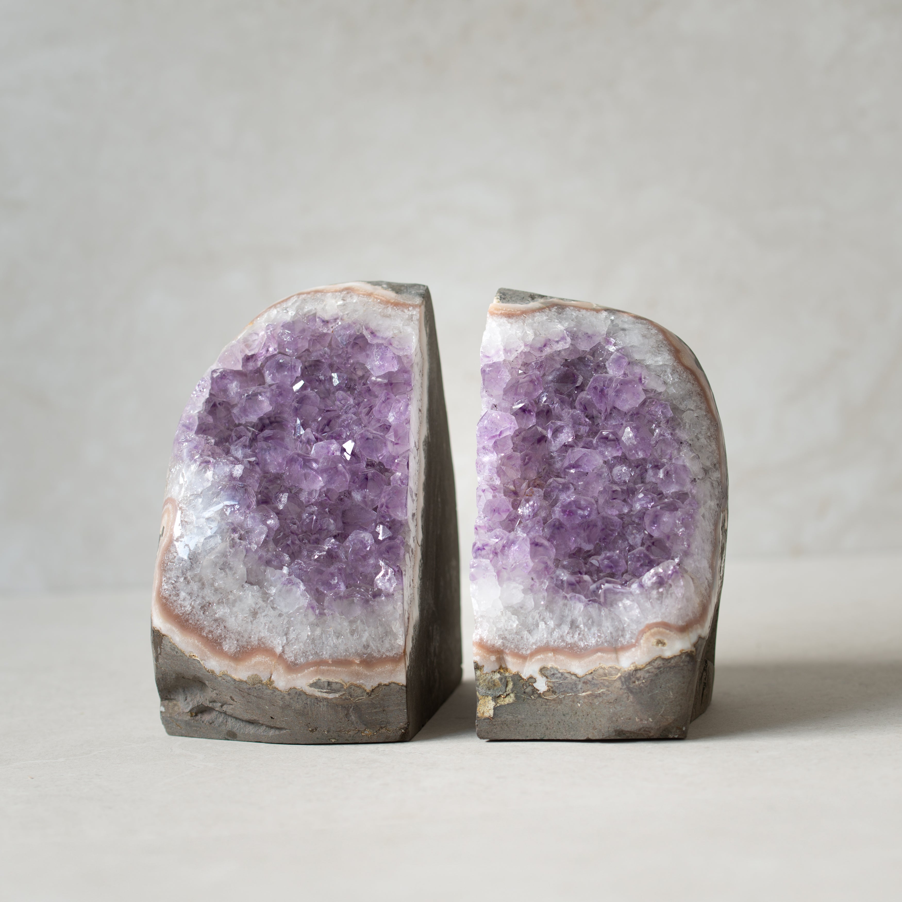 Amethyst Geode Bookends