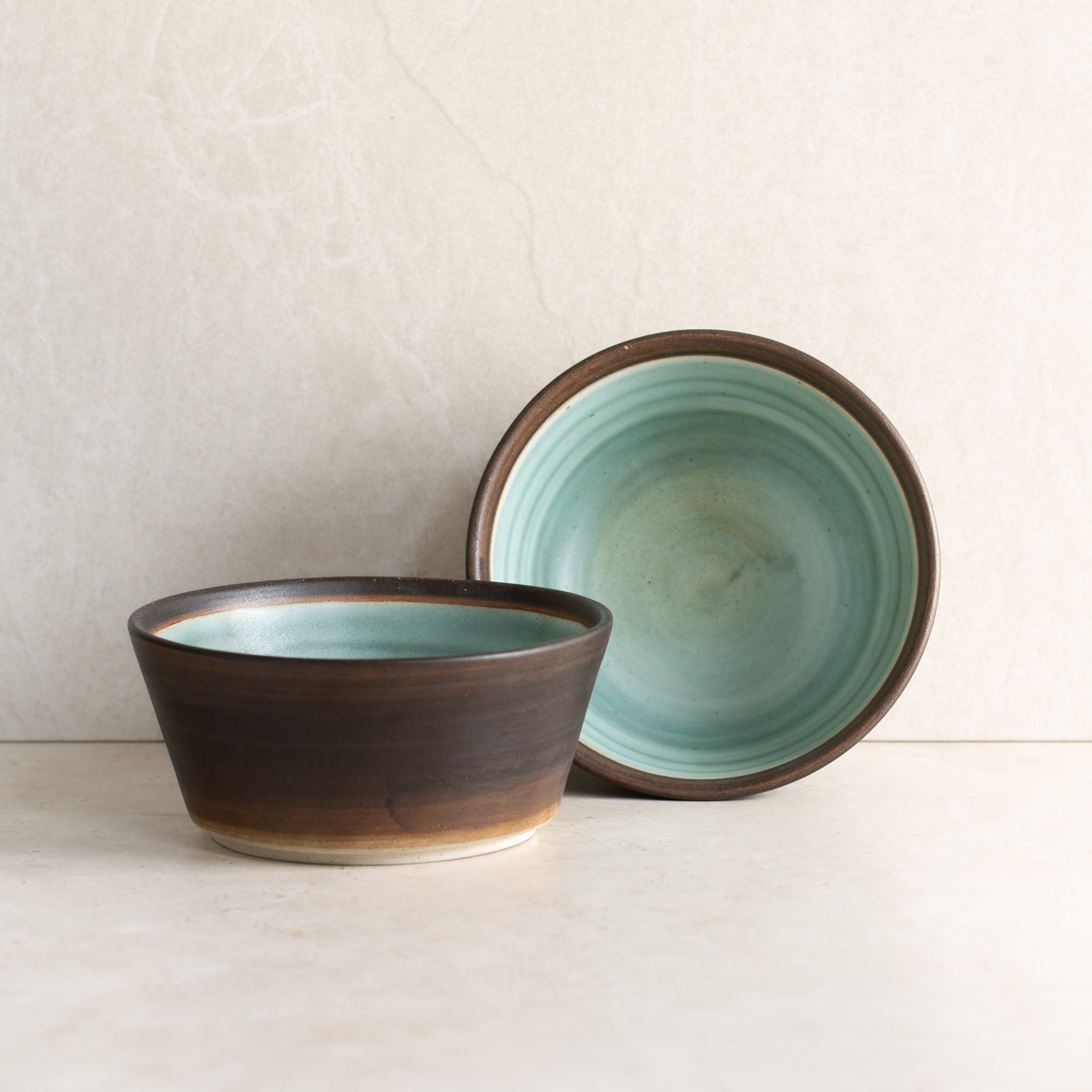 Aqua Nero Ceramic Bowl