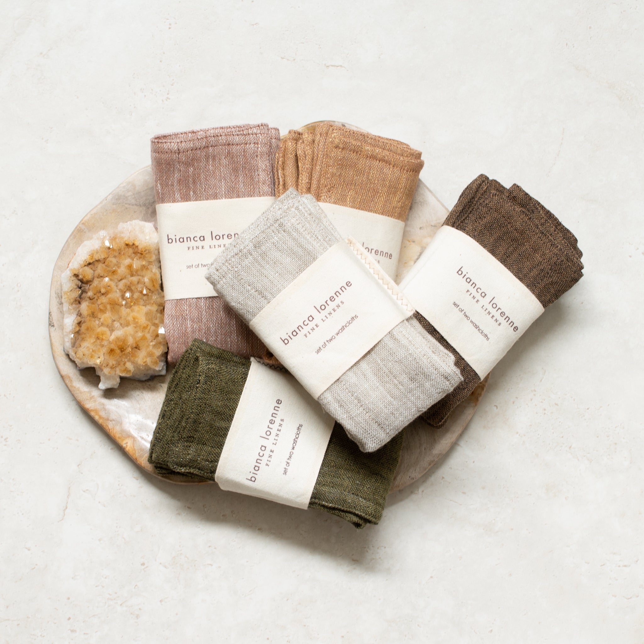 Linen + Cotton Face Washer | Thyme