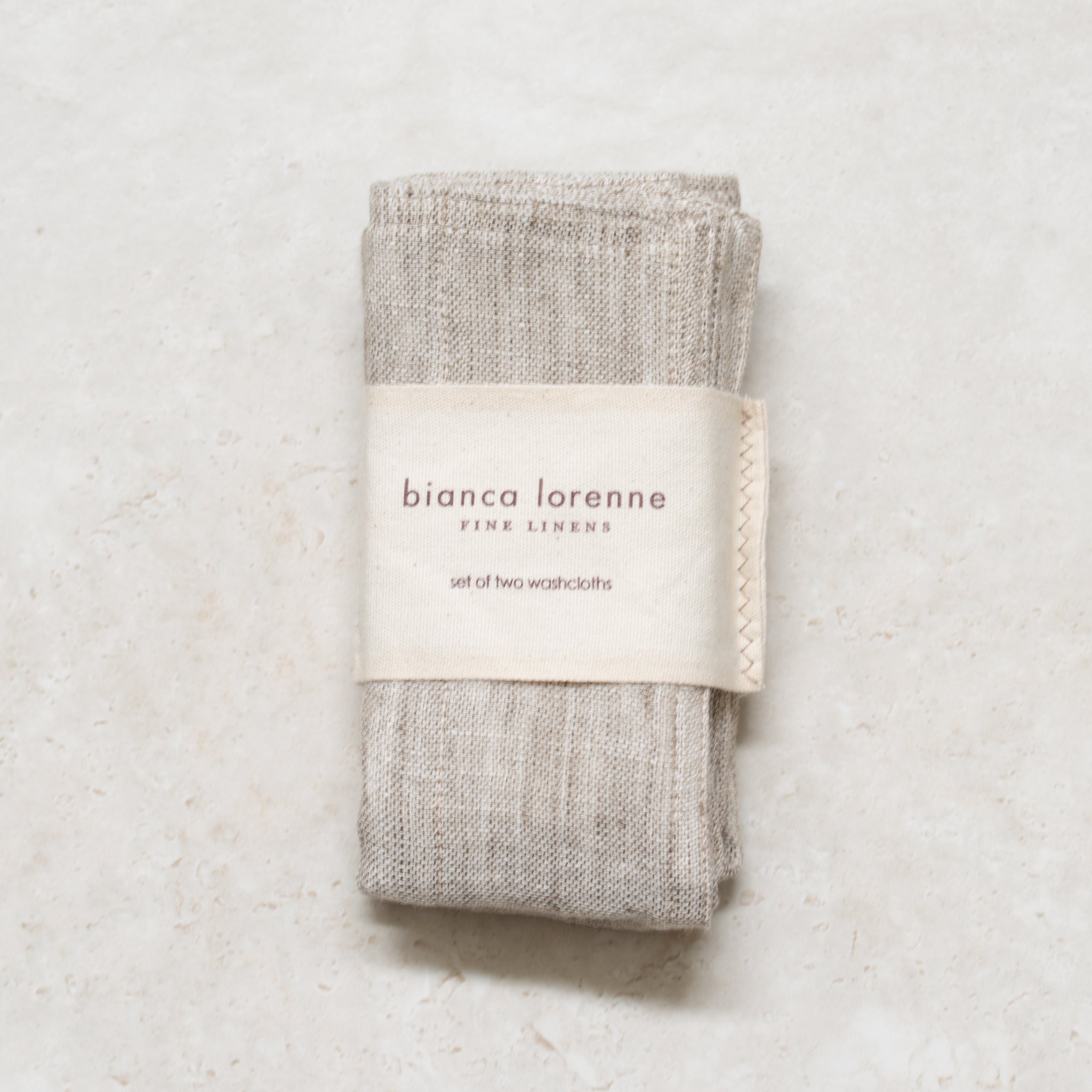 Linen + Cotton Face Washer | Thyme
