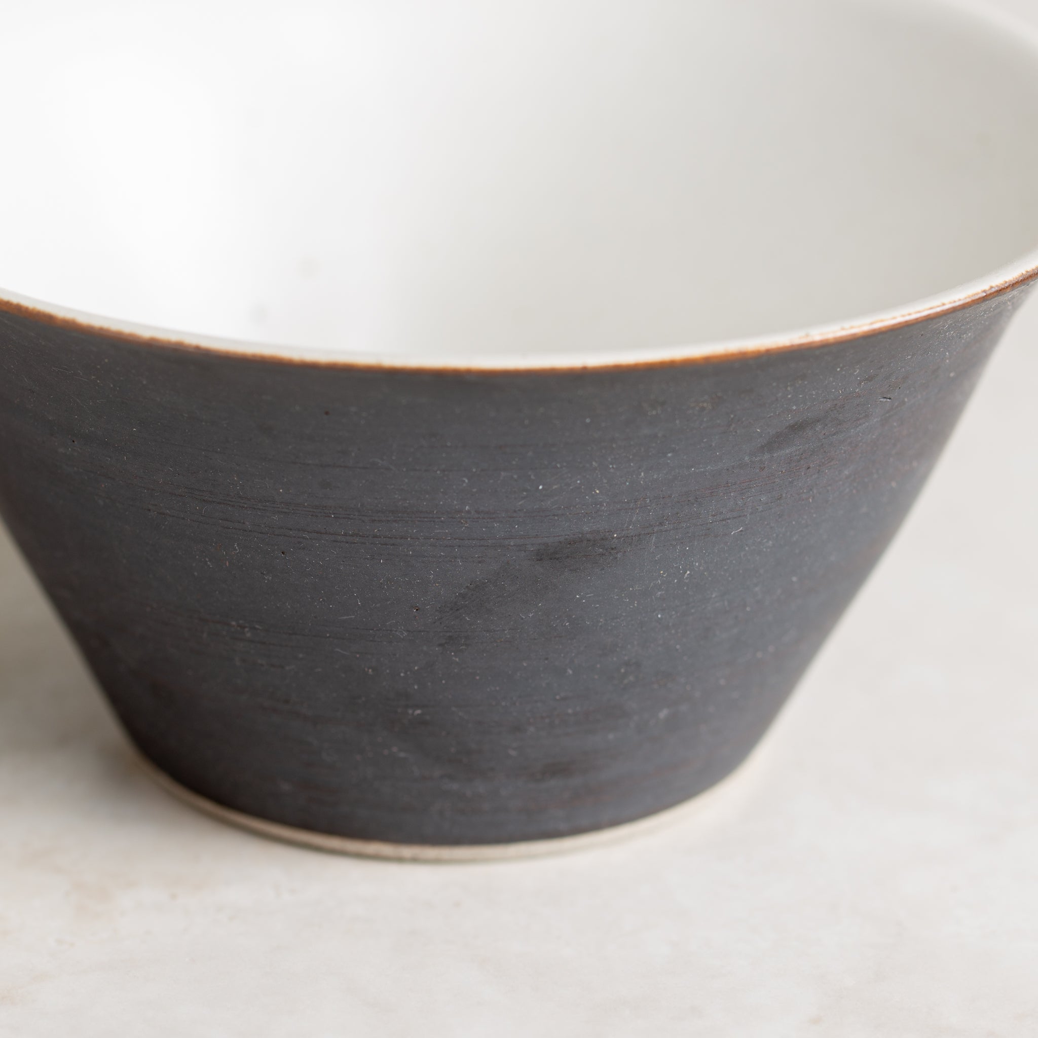 Black Ceramic High Sided Bowl