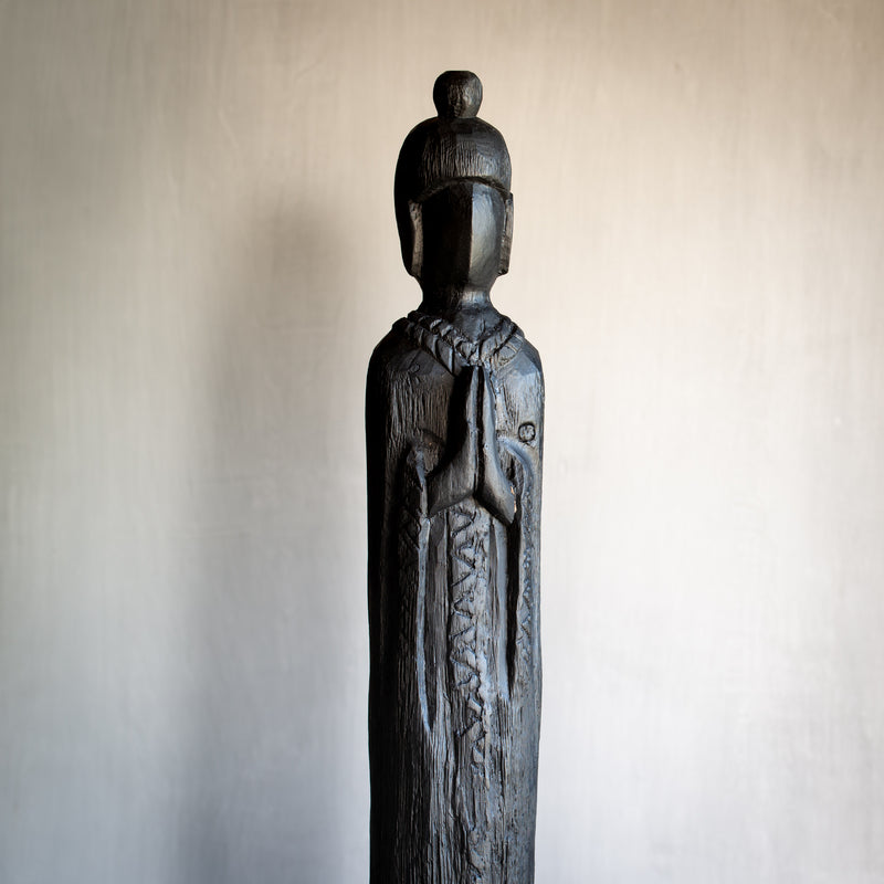 Wooden Buddha | Black | Tall