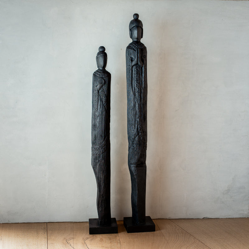 Wooden Buddha | Black | Tall