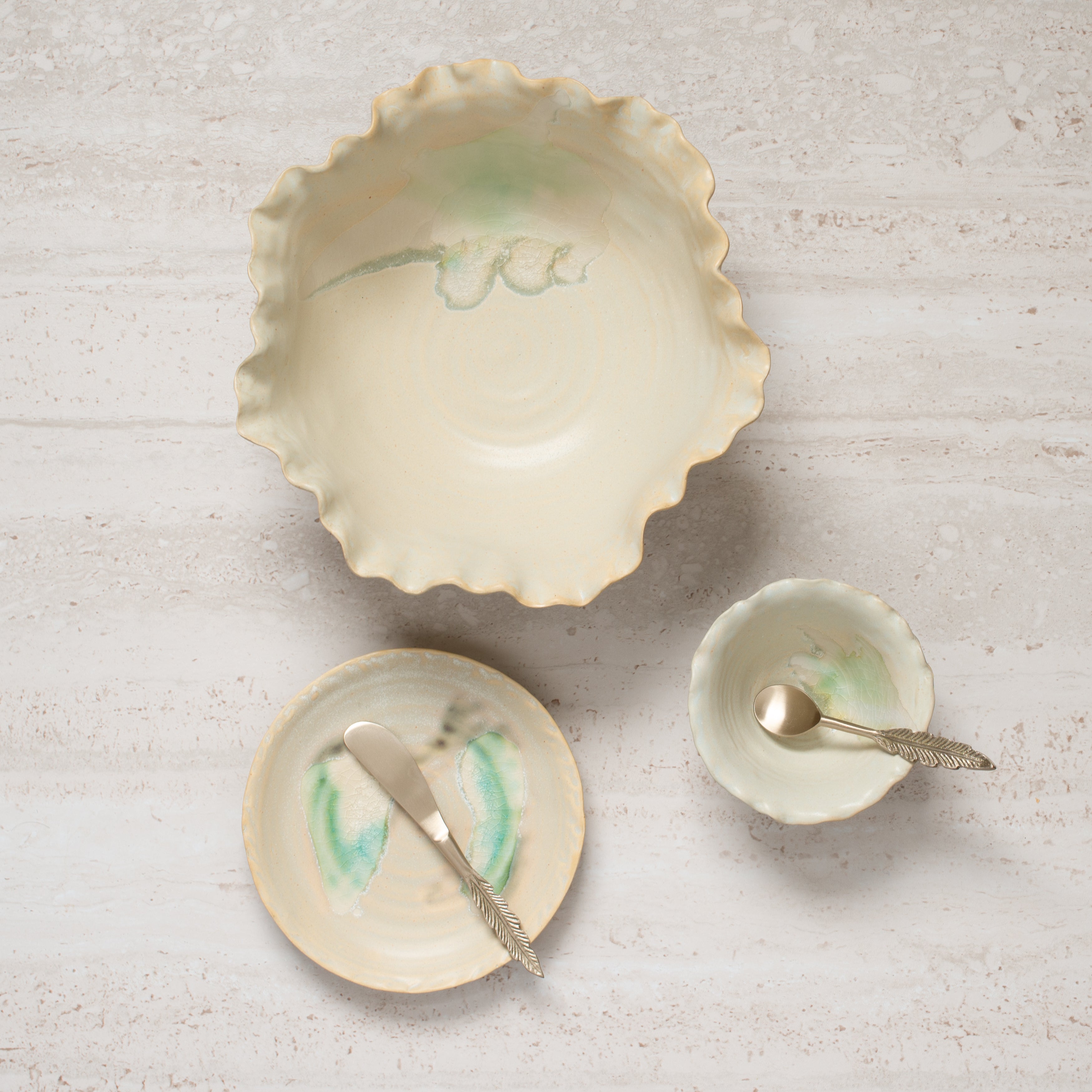 Blanca + Vert | Ceramic Plate