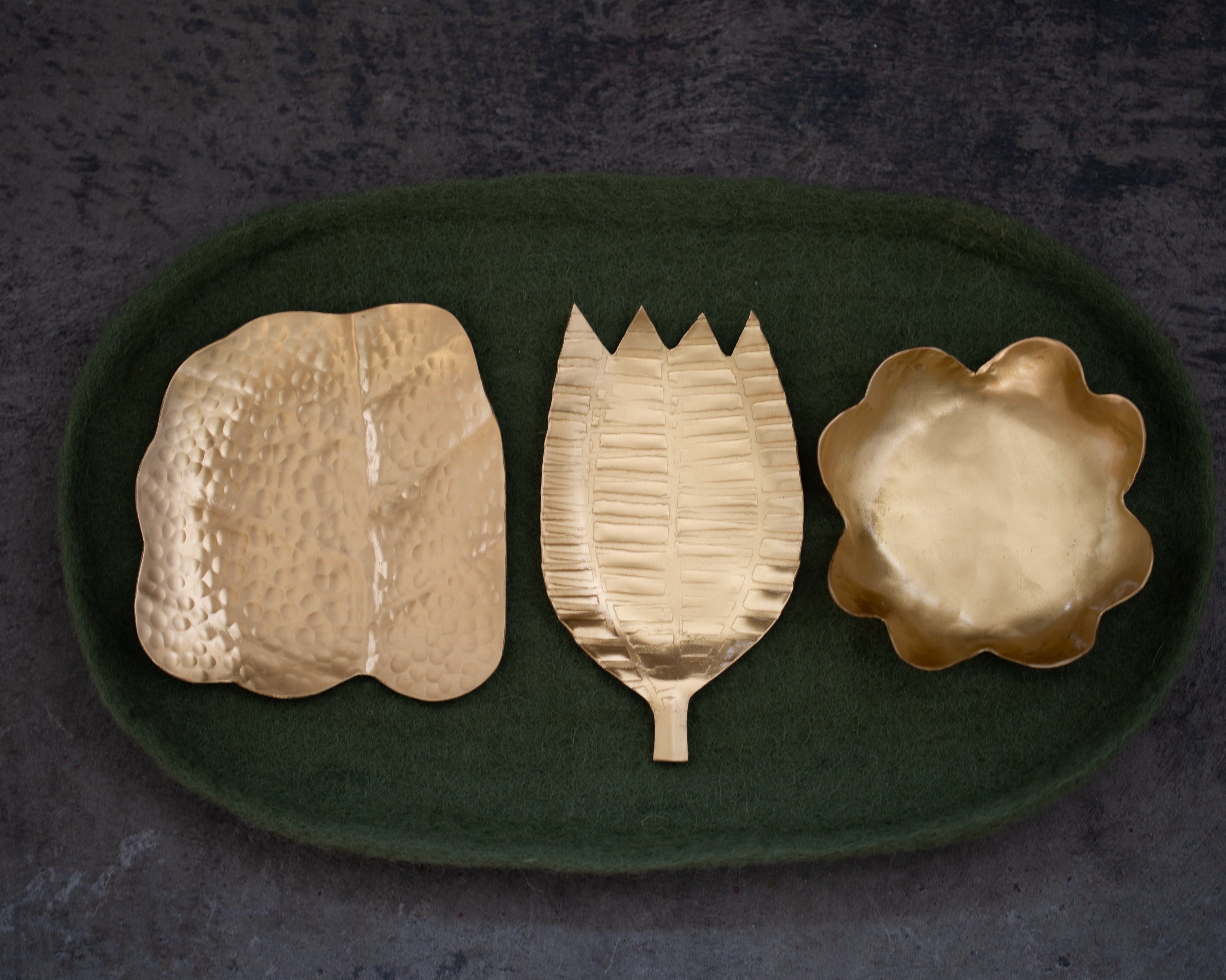 Brass Trinket  Plates