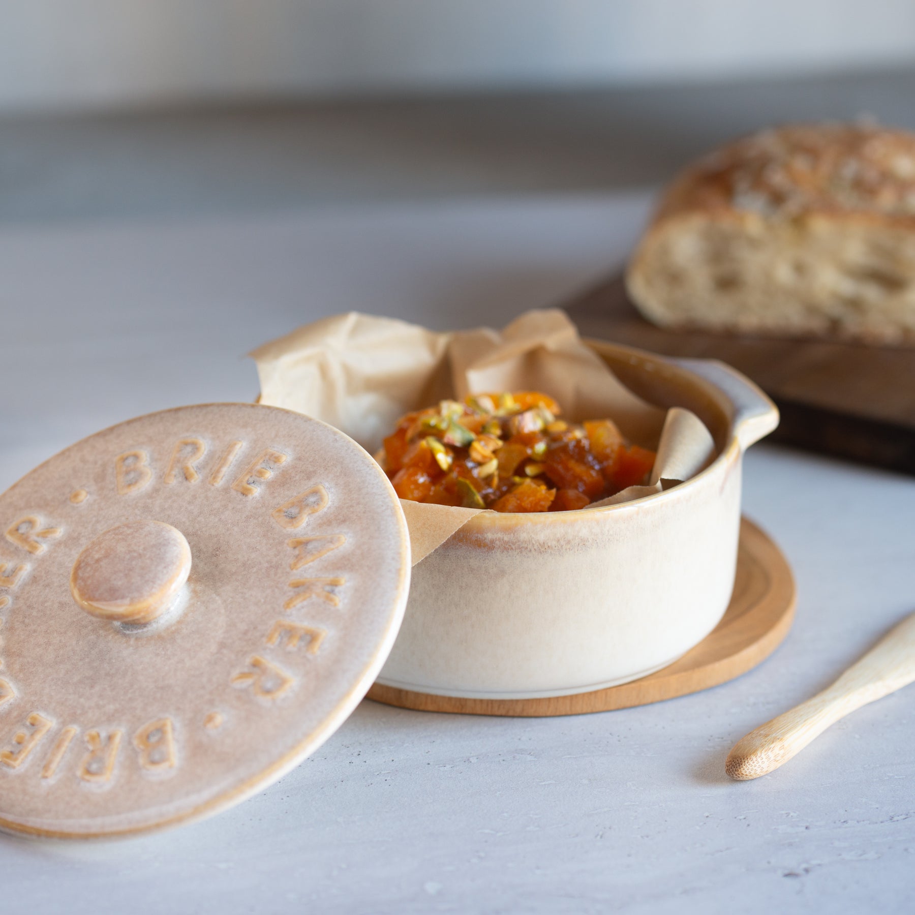 Ceramic Brie Baker Set main image 0