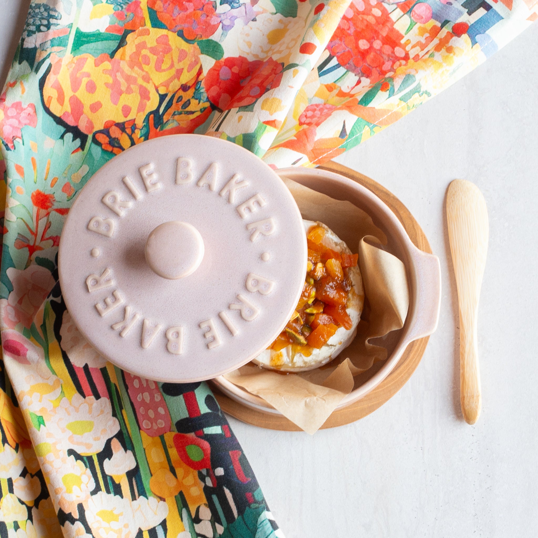 Ceramic Brie Baker| Rosa
