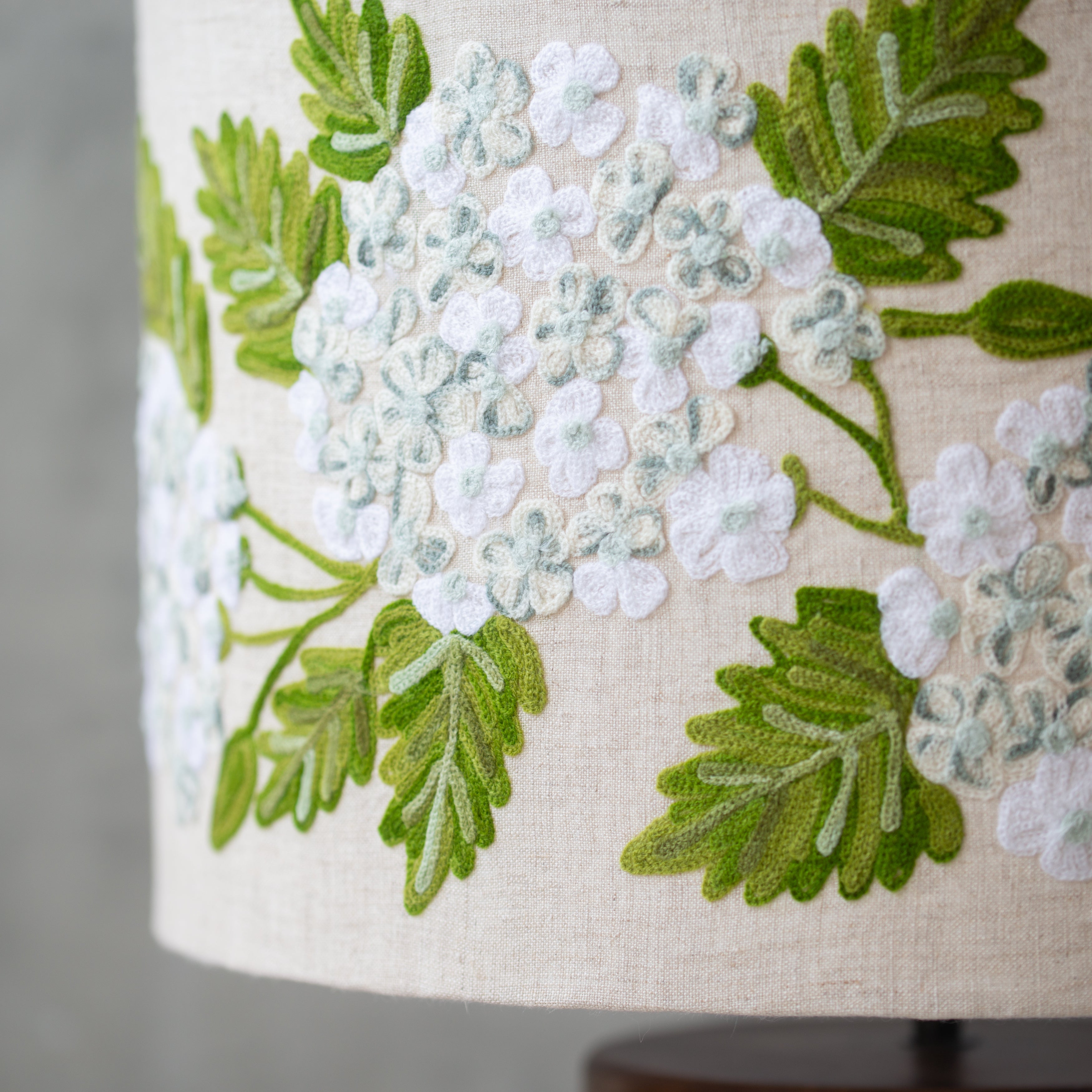 Broderi | Linen Table Lamp | Hydrangea Grande