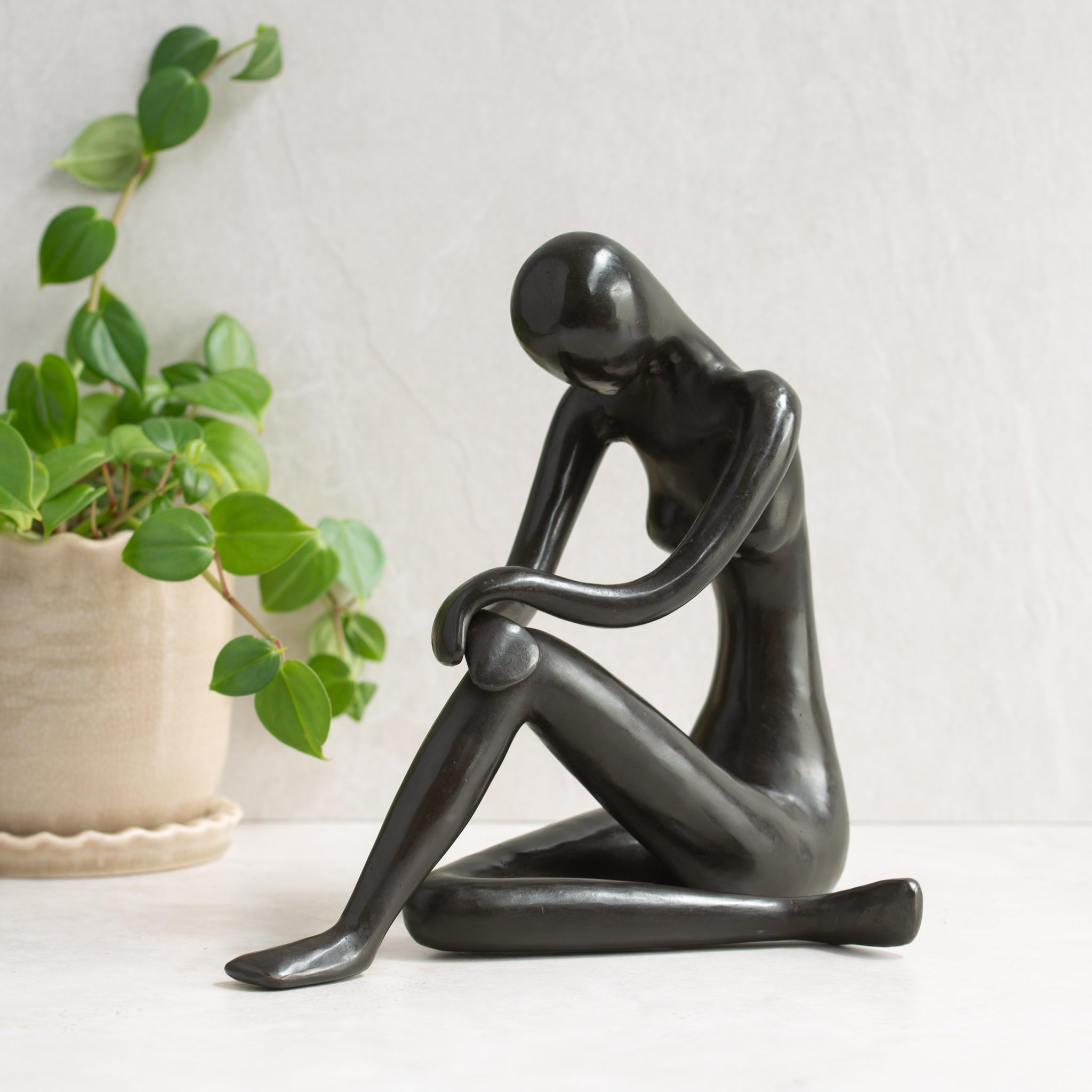 Bronze Contemplating Nude | 29cm High