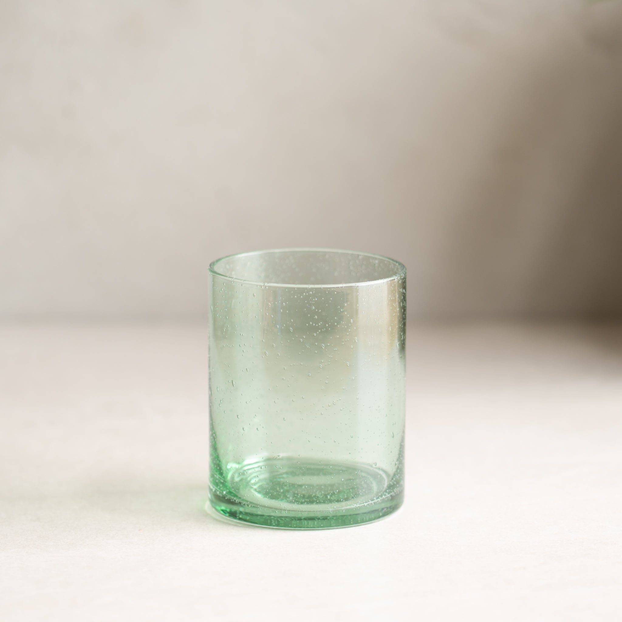 Bubble Glass Tumbler | Pale Green