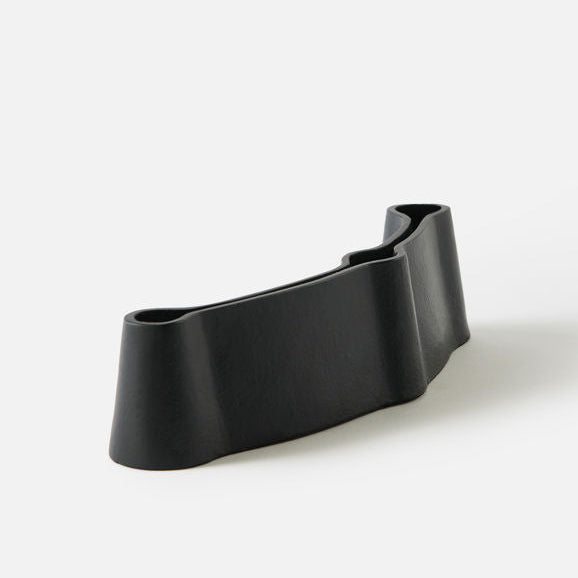 Candle Holder Triple | Channel | Black