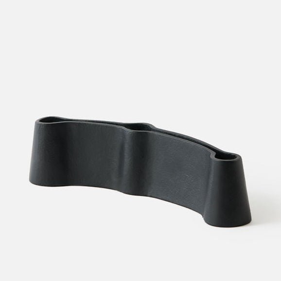 Candle Holder Triple | Channel | Black