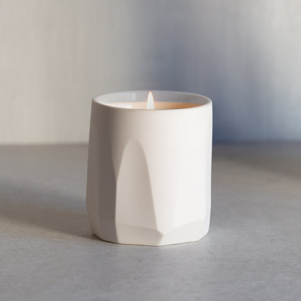 Carved Candle - White Tea