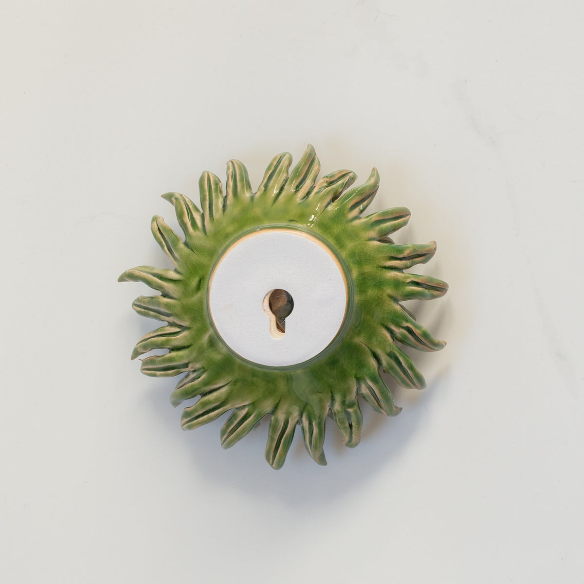 Ceramic Flowers | Chrysanthemum | Pistachio | Set/2
