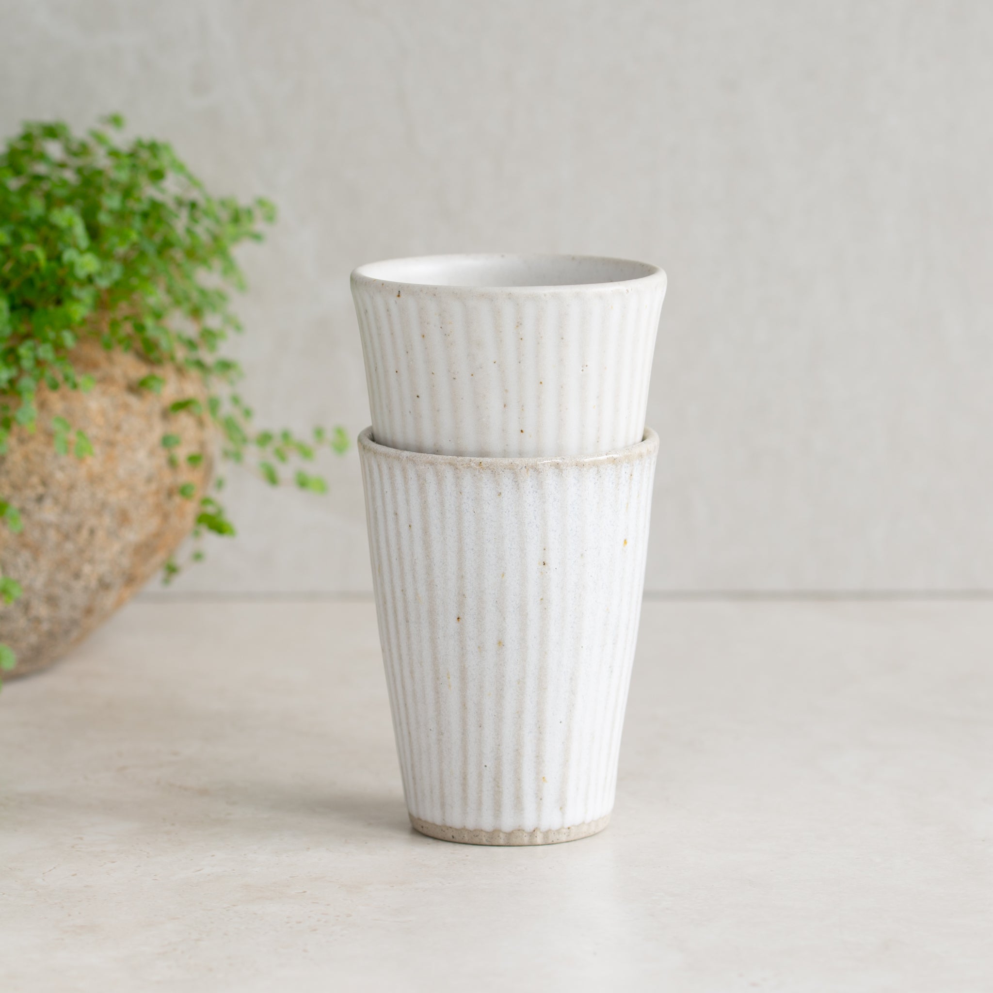 Striped Latte Mug