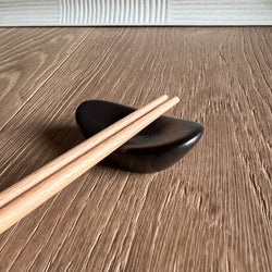 Chopstick Rest | Ceramic | Matte Black