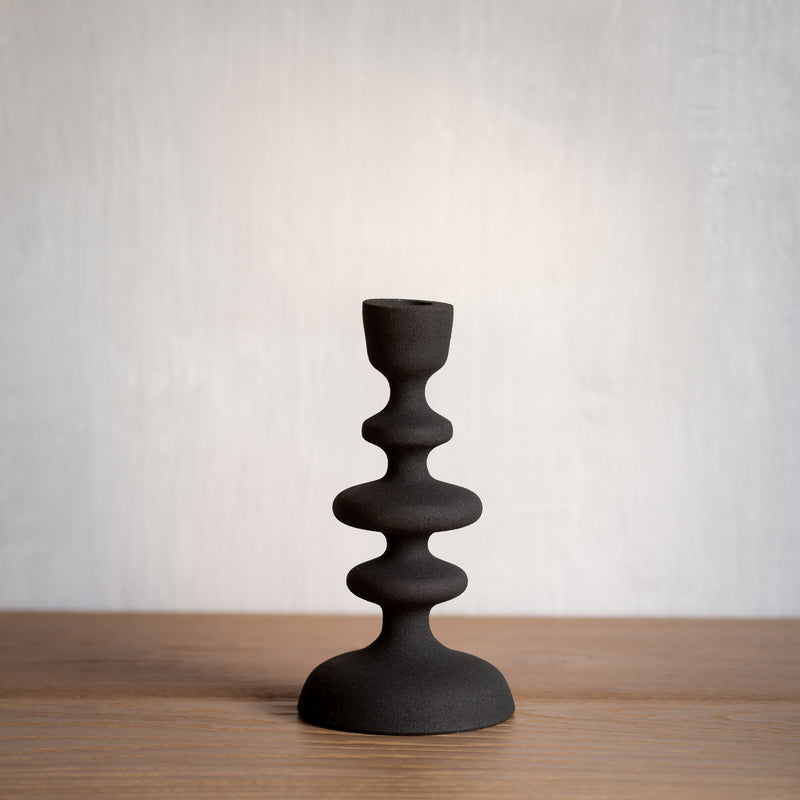 Courbe Candlestand | Black | 20cm