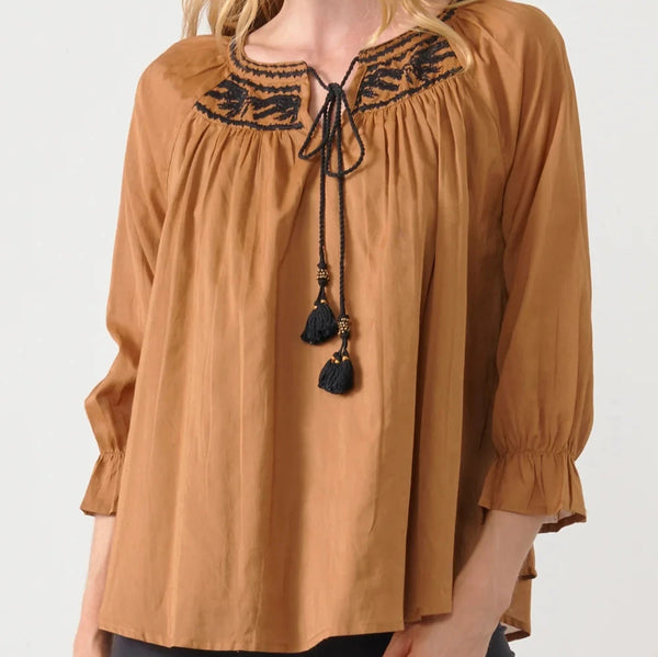 Embroidered Tunic | Copper