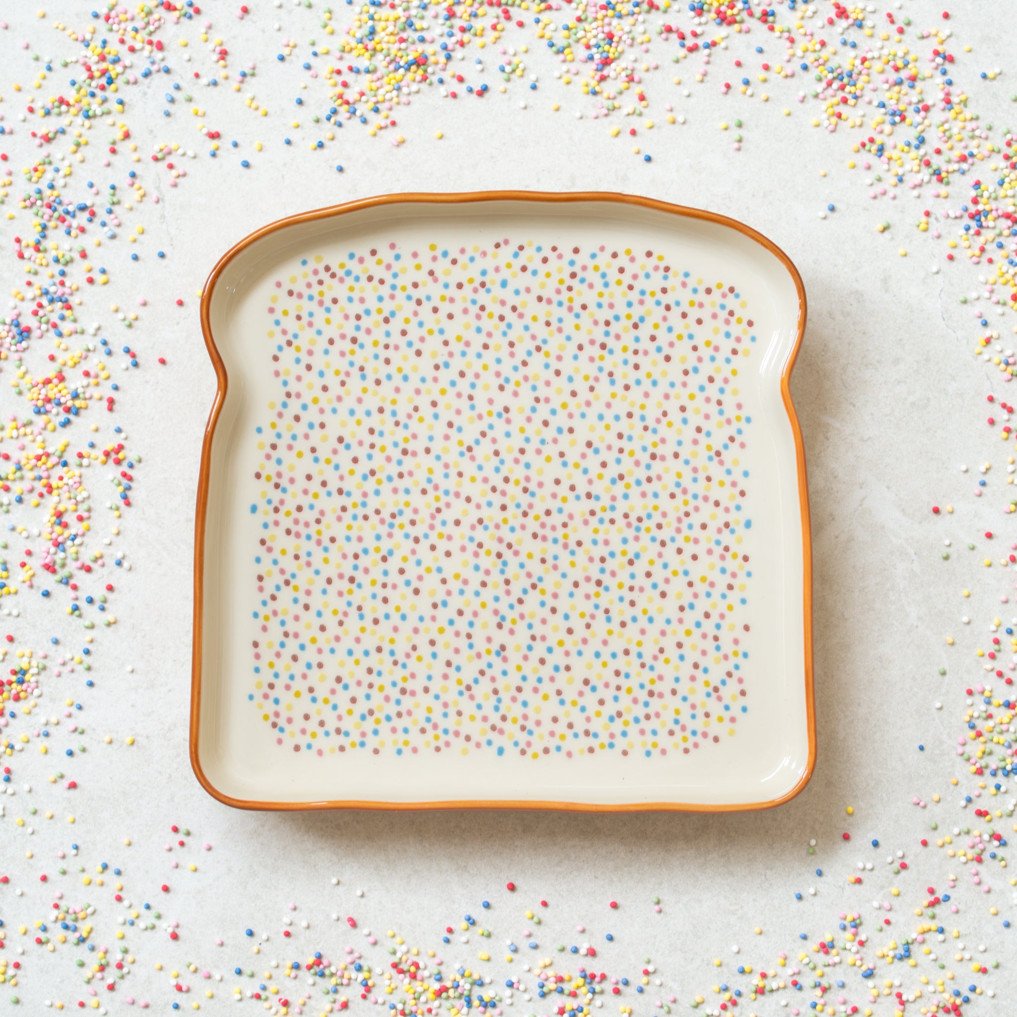 Fairy Bread Ceramic Plate