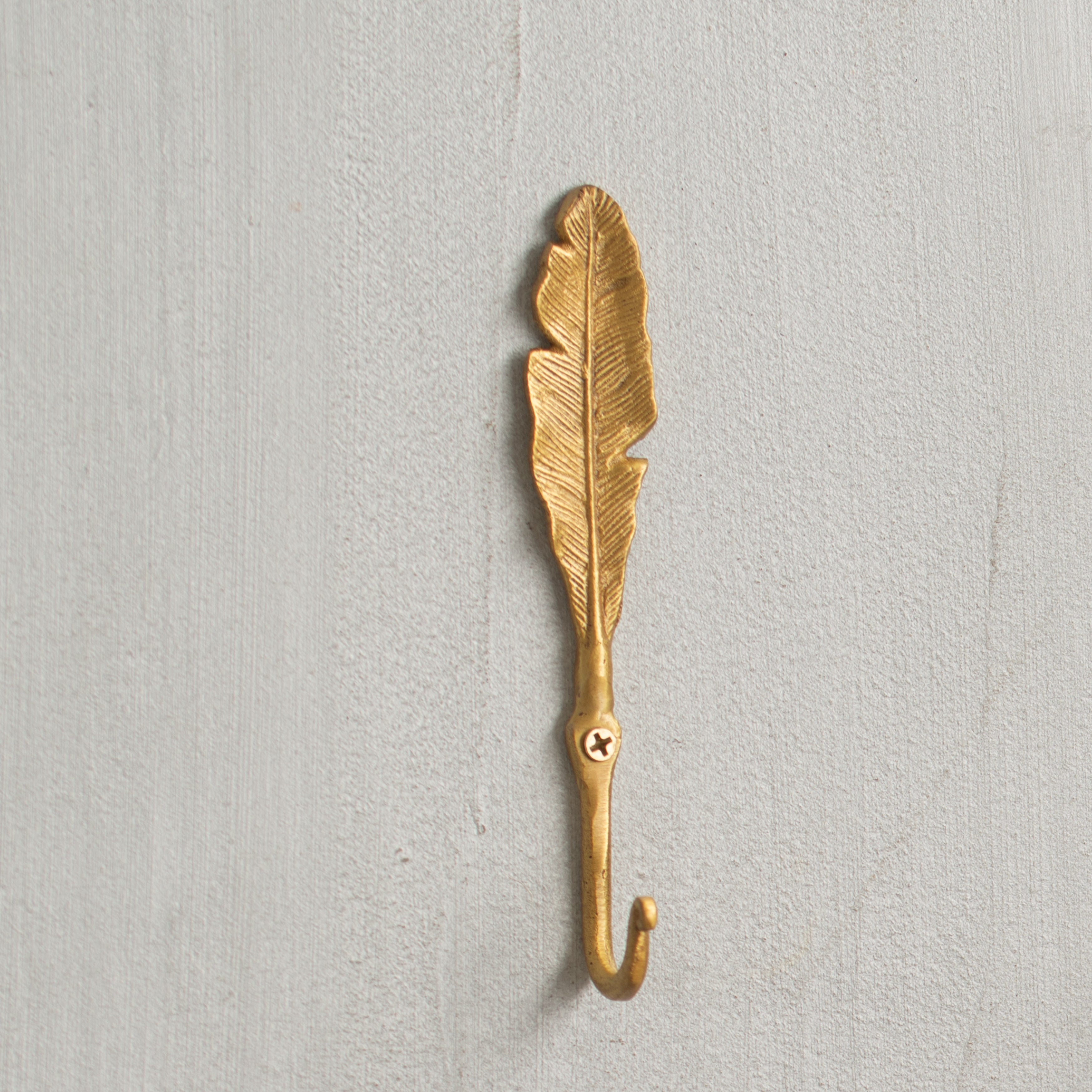 Forged | Plume Wall Hook | Brass