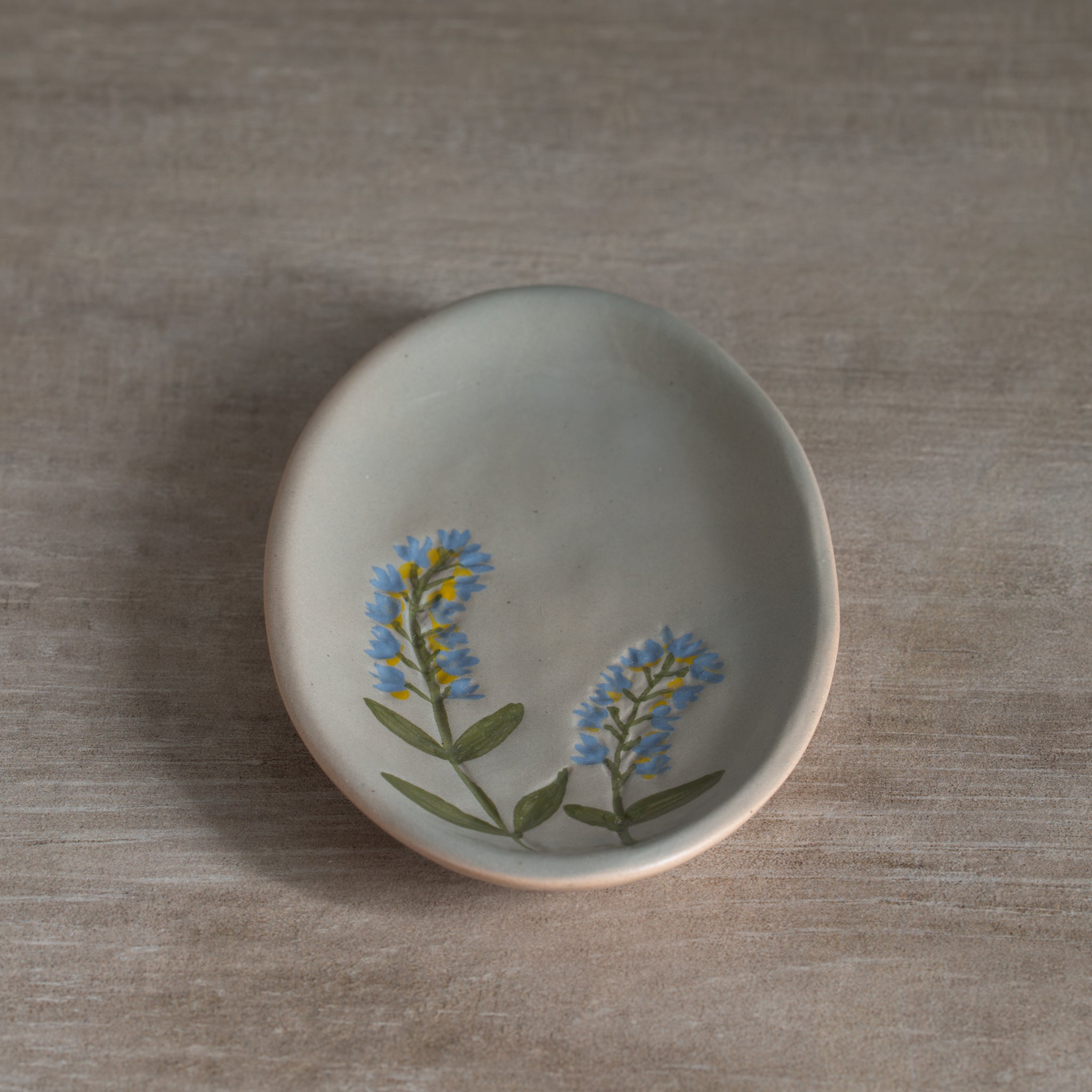 Flores Oval Ceramic Dish
