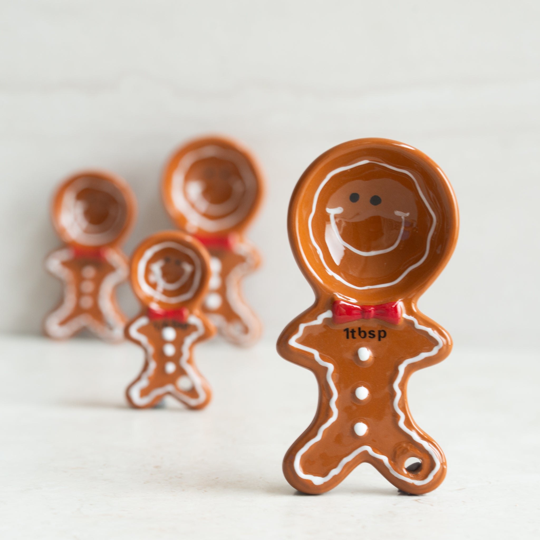 Gingerbread Ceramic Measuring Spoons