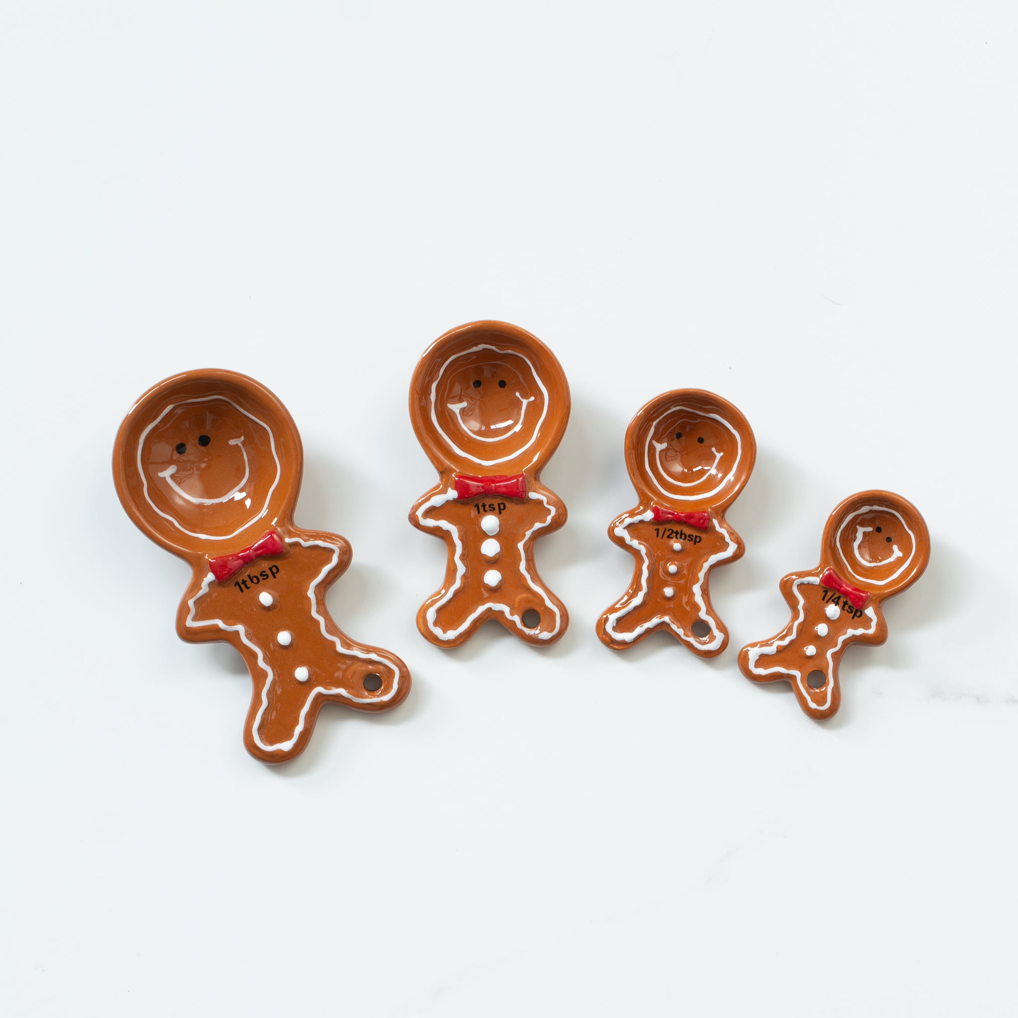Gingerbread Ceramic Measuring Spoons