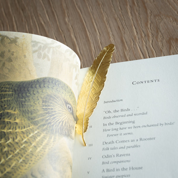 Gold Feather Bookmark | By Folklore Home Store