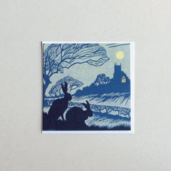 Greeting Card | Norfolk Night Hares